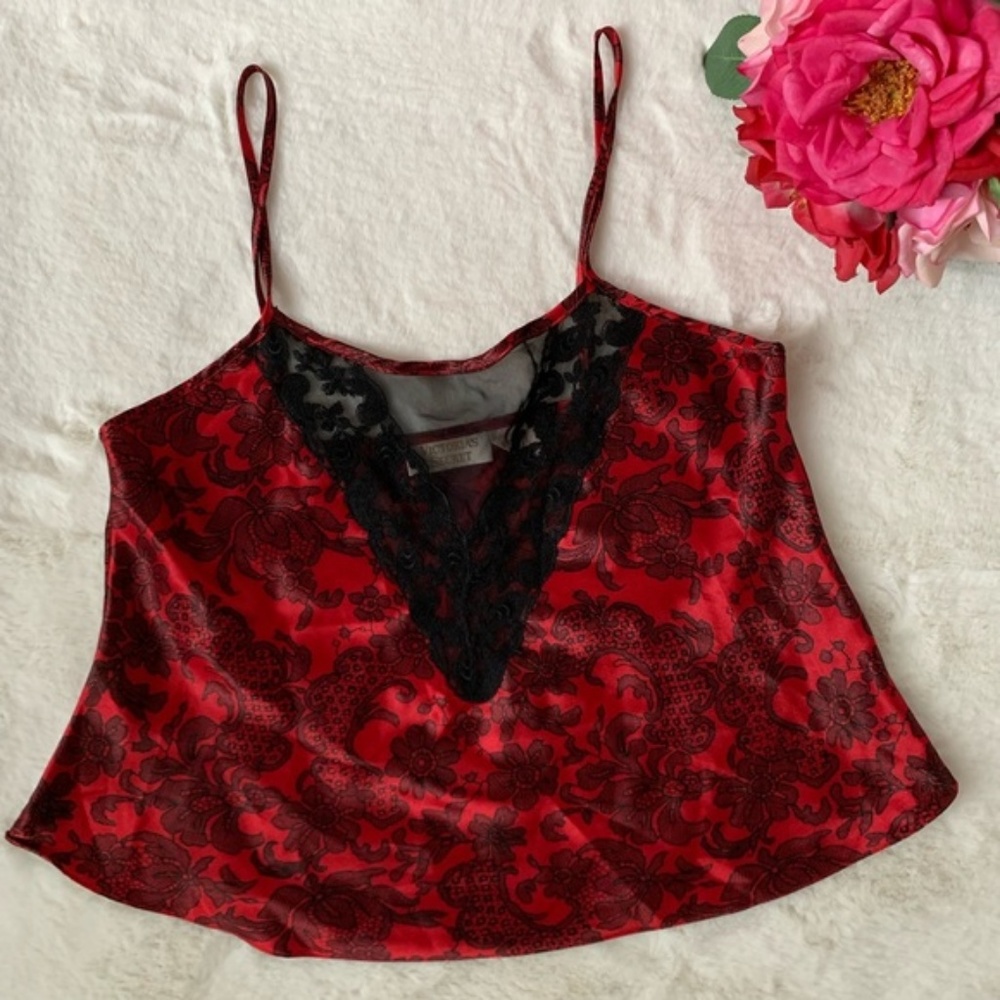 Vtg 80s 90s Gold Label Victoria’s Secret Lace Tank